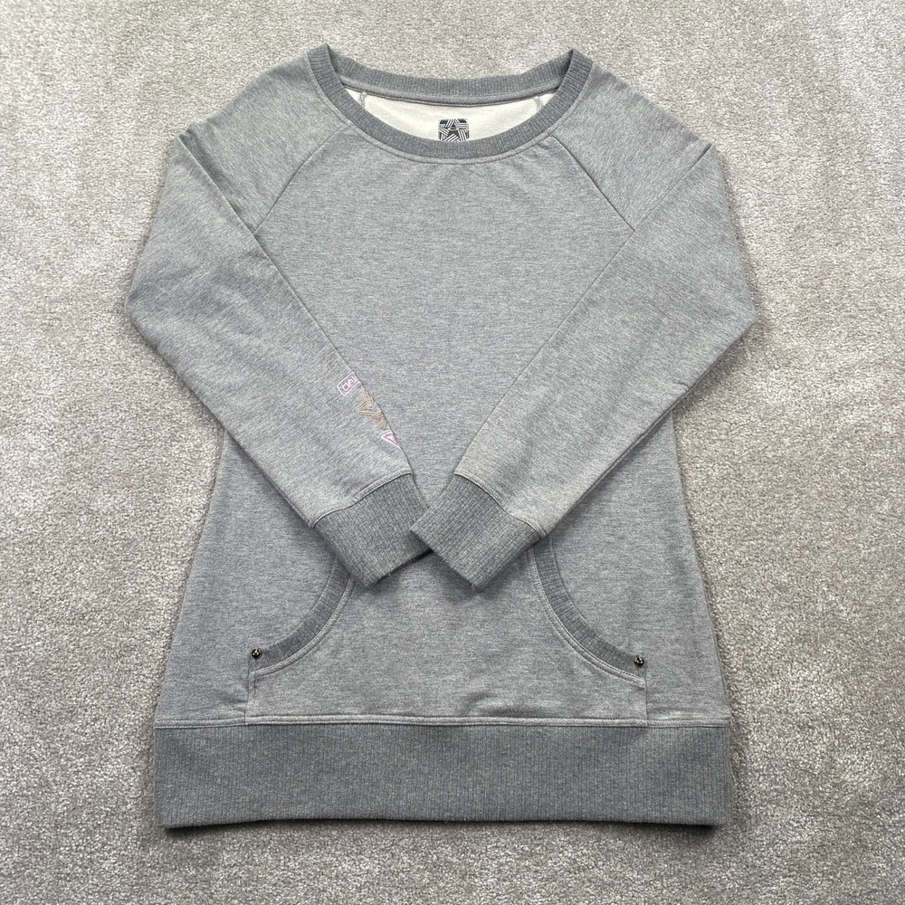 Oakley Heather Gray Long Sleeve Tunic Sweatshirt